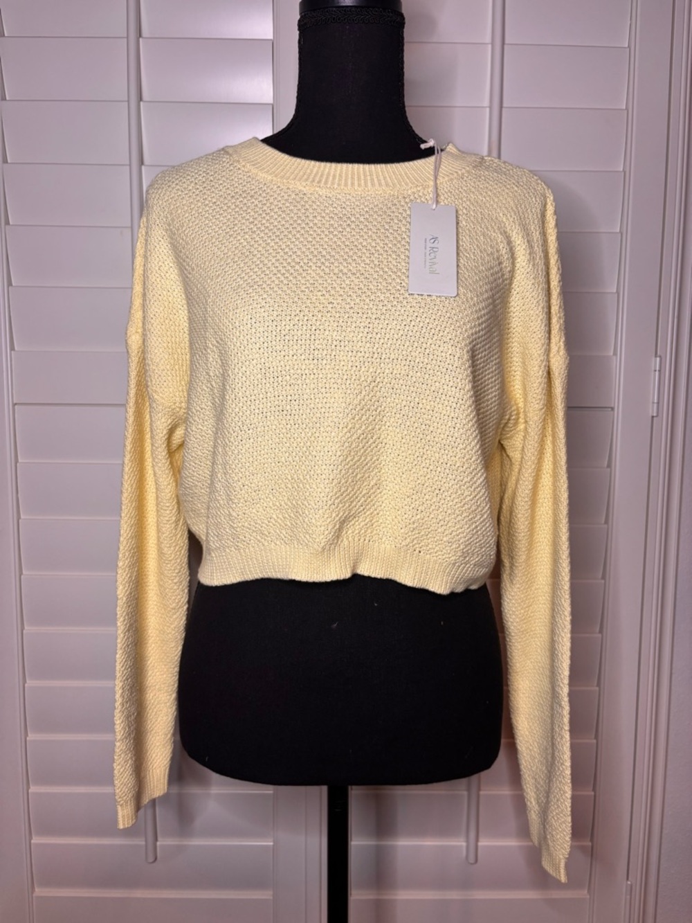 Altar’d Star AS revival crossover lightweight yellow sweater size XXS NWT $68
